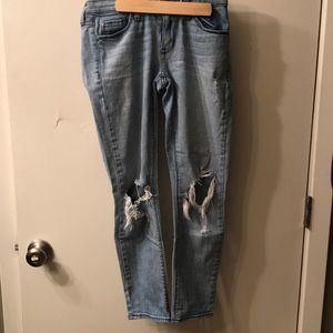 Boutique Light Washed Boyfriend Jeans